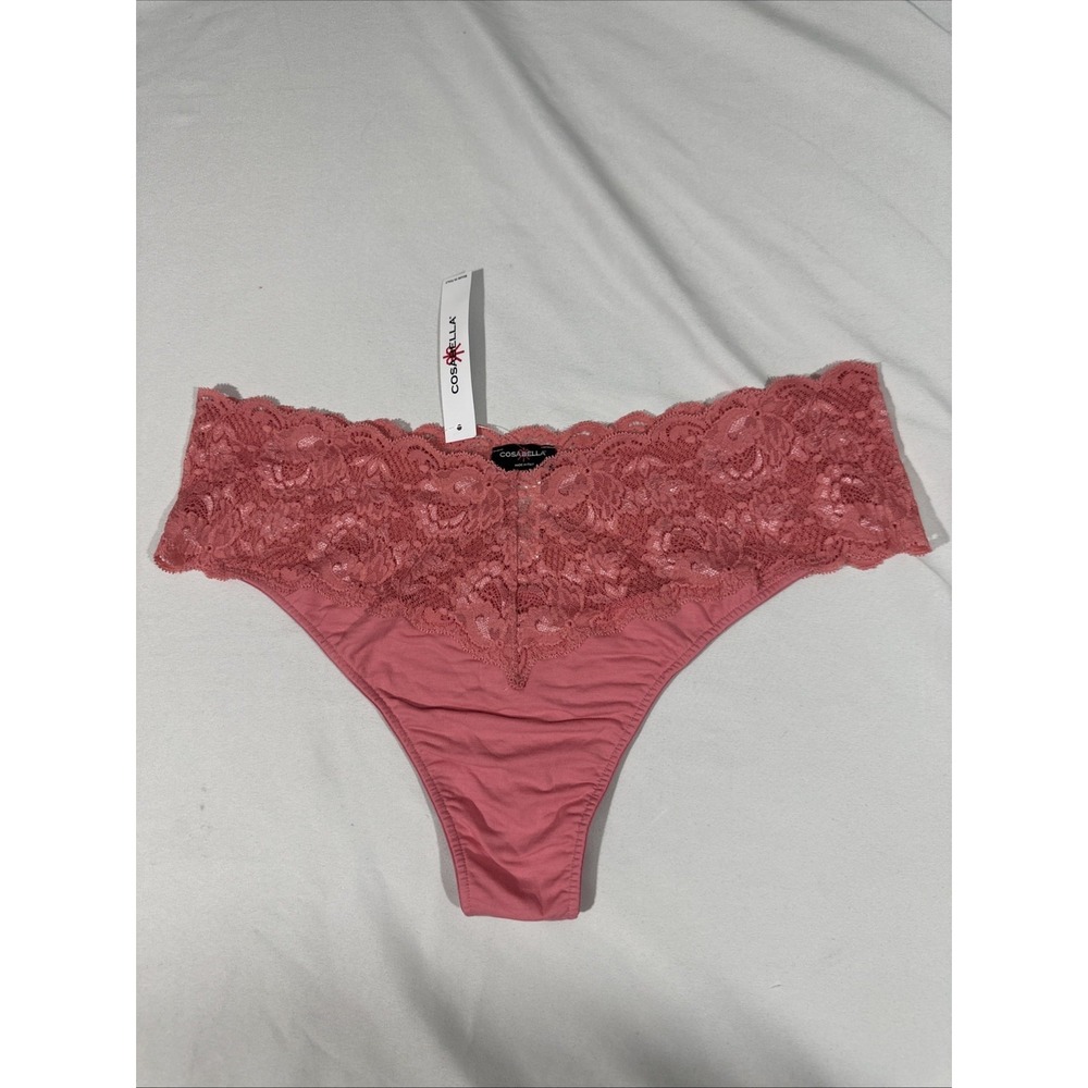 NWT Cosabella [ PLUS‎ 18/20 2X ]  Never Say Never Lovely Thong Dusty Rose T2181